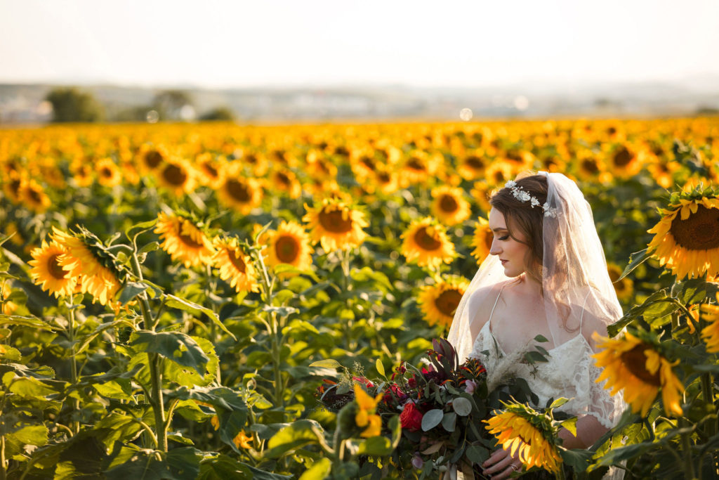 Sunflower Wedding Inspiration at Black Hills South Dakota