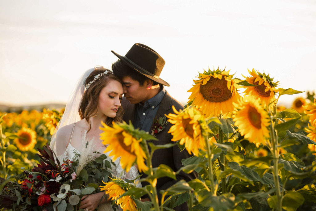 Sunflower Wedding Inspiration at Black Hills South Dakota