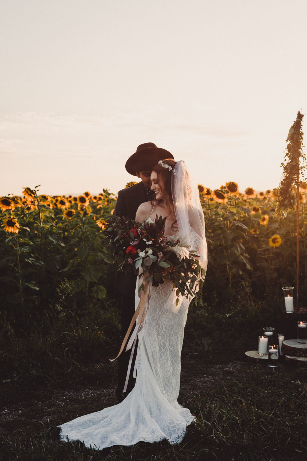 Sunflower Wedding Inspiration at Black Hills South Dakota