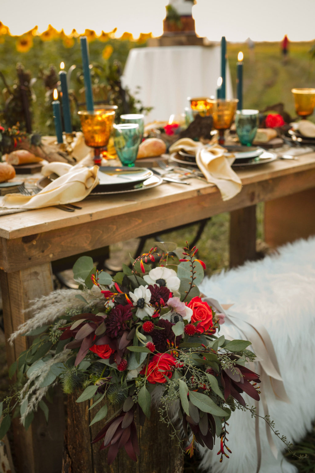 Sunflower Wedding Inspiration at Black Hills South Dakota