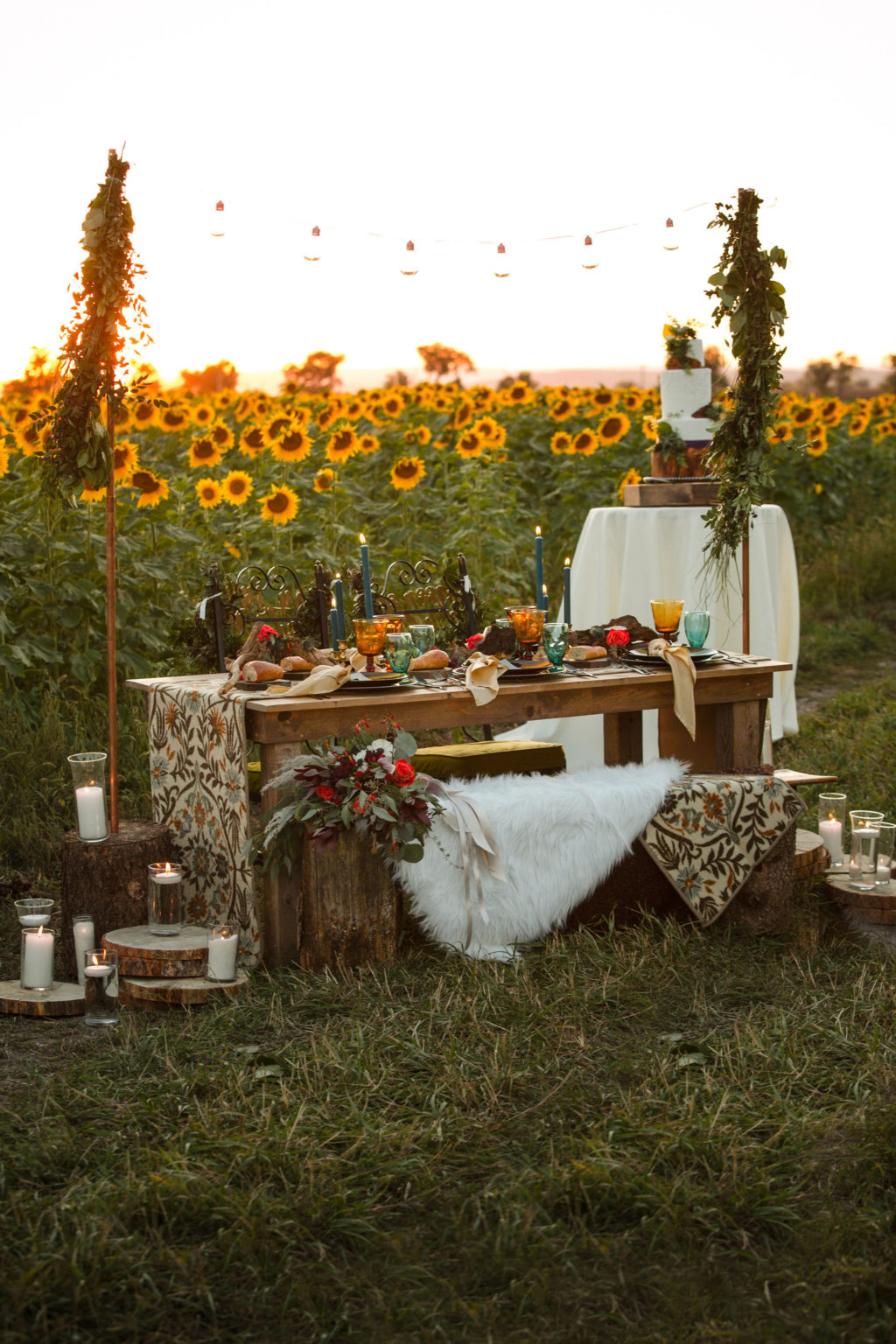 Sunflower Wedding Inspiration at Black Hills South Dakota