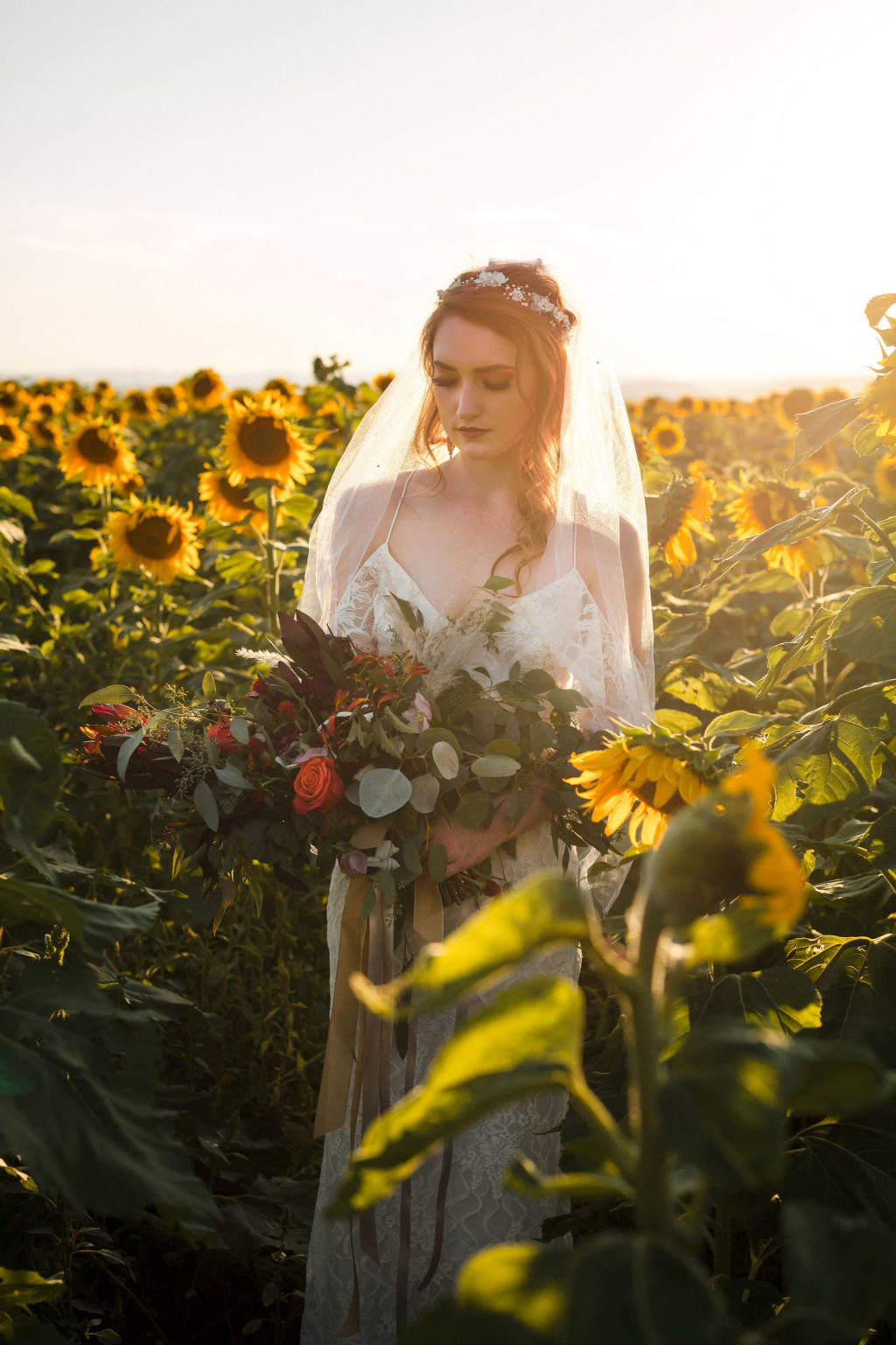 Sunflower Wedding Inspiration at Black Hills South Dakota