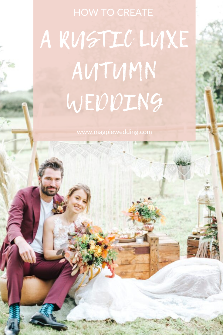 Outdoor Autumn Wedding with Luxe Styling at The Orchards at Chesfield