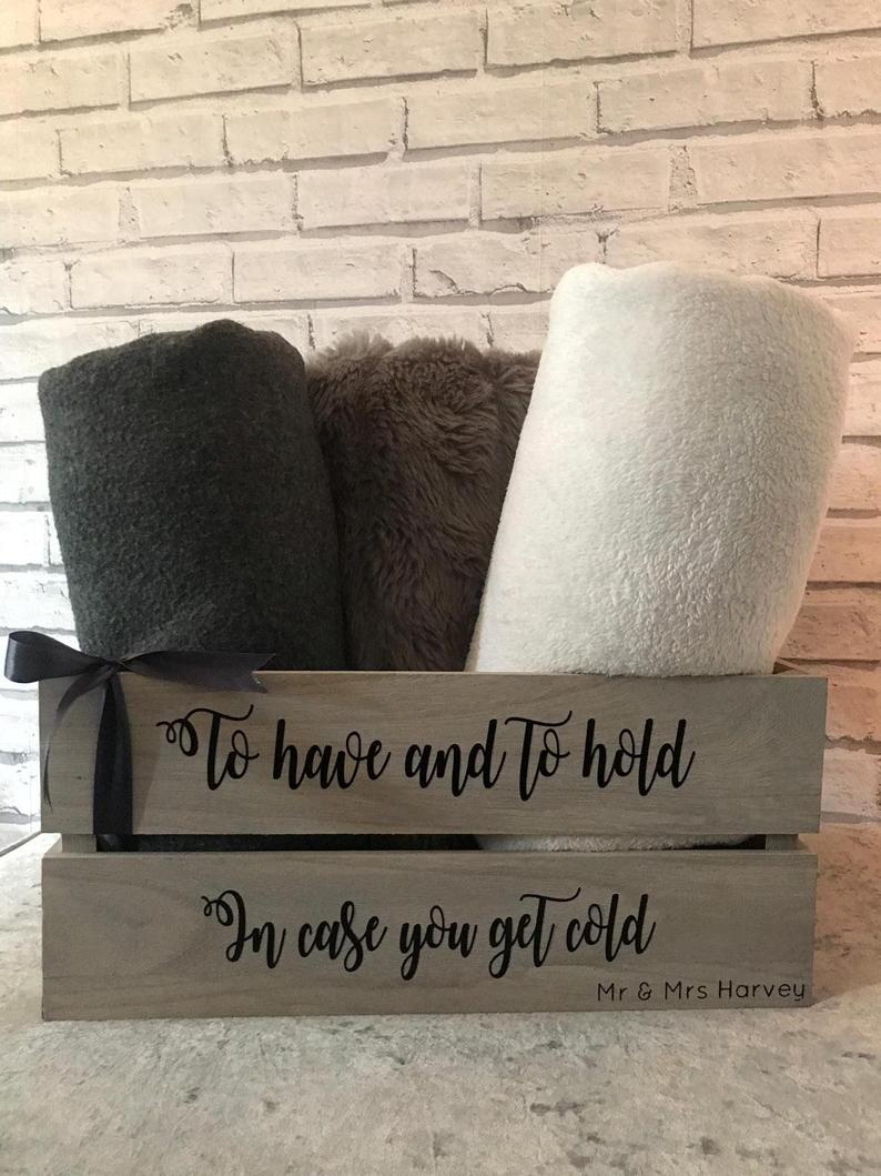 ‘To Have and To Hold’ Winter Wedding Blanket Crate