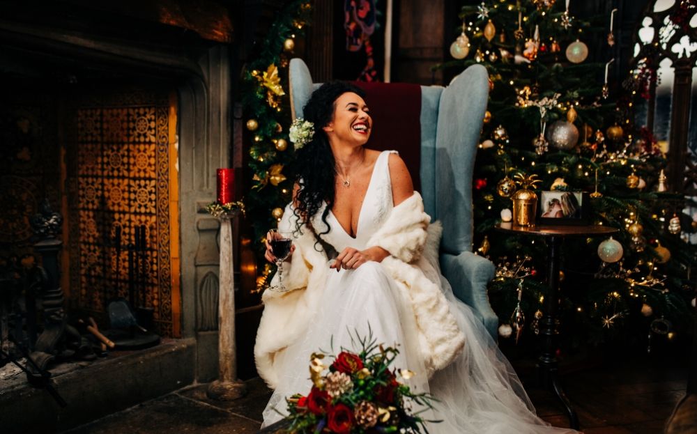 True Christmas Wedding Inspiration at Arreton Manor, Isle of Wight