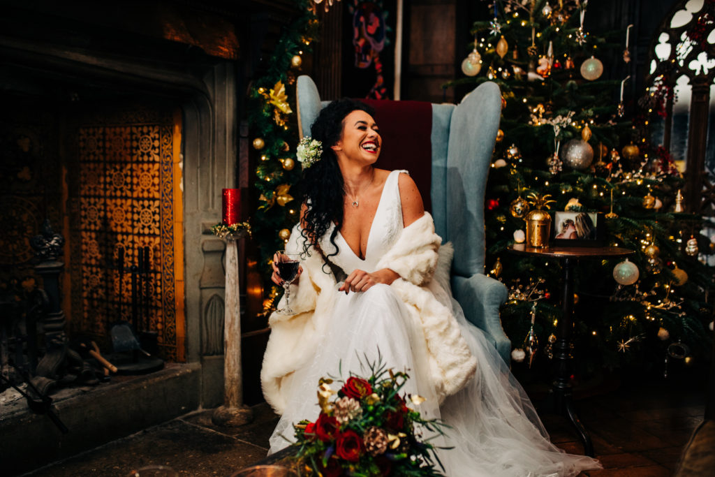 True Christmas Wedding Inspiration at Arreton Manor, Isle of Wight