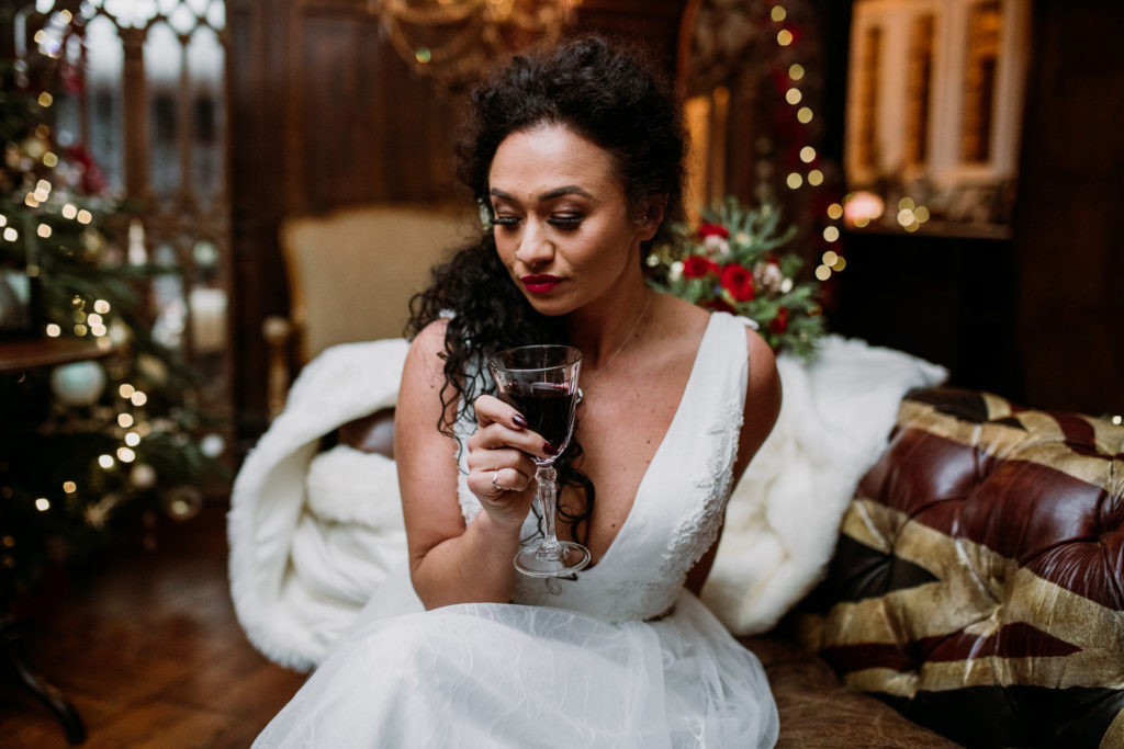 True Christmas Wedding Inspiration at Arreton Manor, Isle of Wight