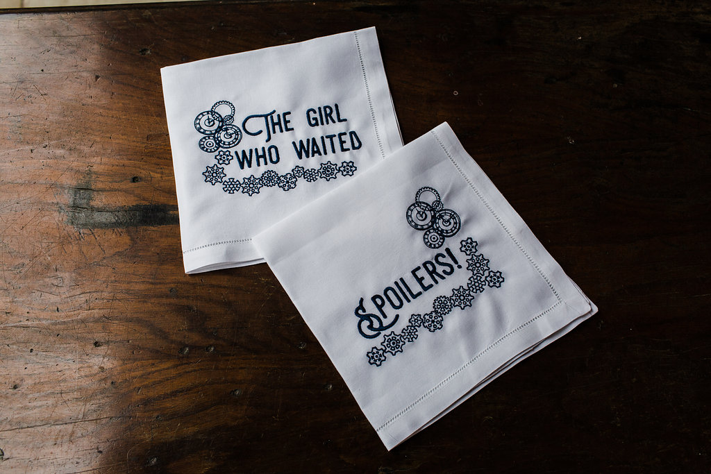 Doctor Who Themed Wedding Napkins and Hankies