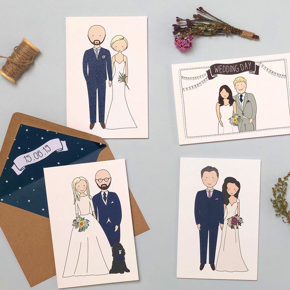 Personal Portrait Wedding Stationery