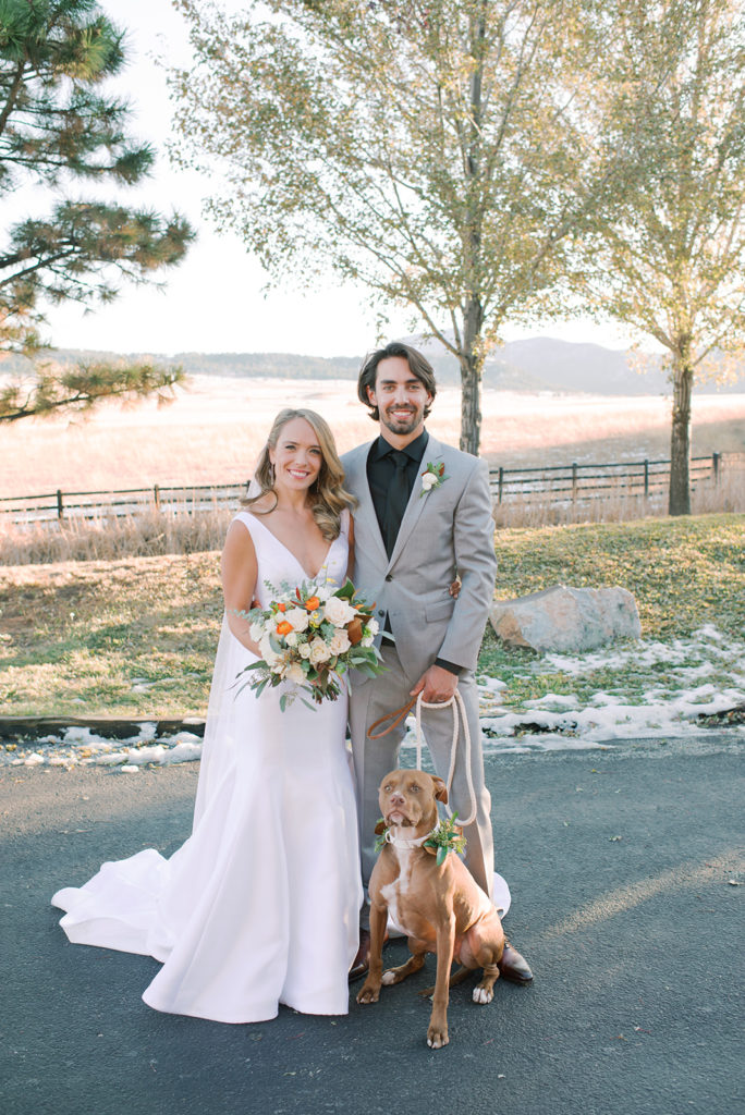 Chic Mountain Ranch Winter Wedding at Albert’s Lodge, Colorado, USA