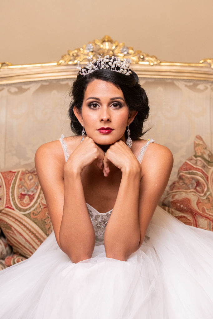 Vintage Glam Wedding Dress Inspiration at Hatfield Place, Essex