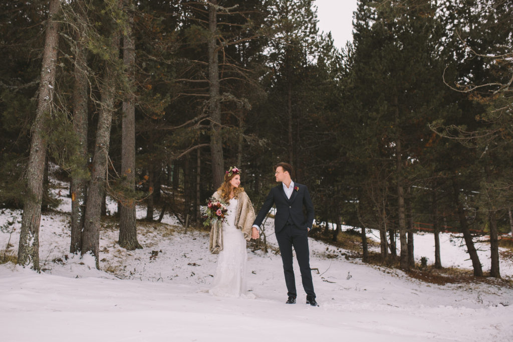 Romantic Winter Wedding Inspiration In The Catalonian Mountains