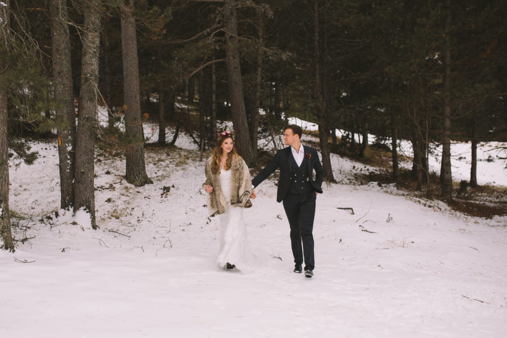 Romantic Winter Wedding Inspiration In The Catalonian Mountains