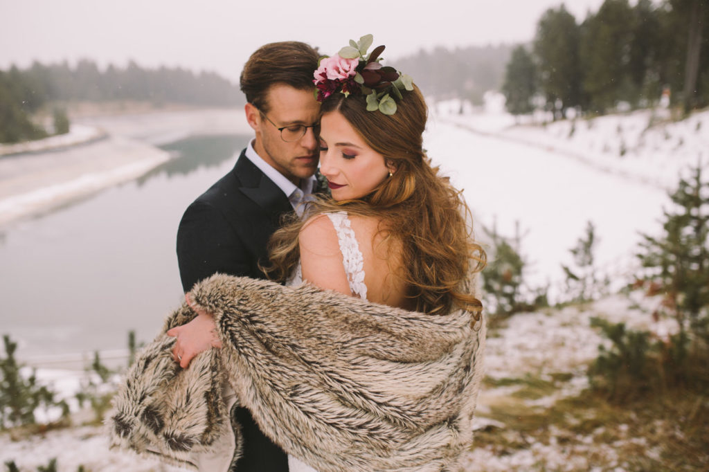 Romantic Winter Wedding Inspiration In The Catalonian Mountains