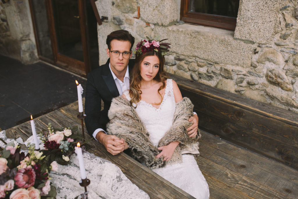 Romantic Winter Wedding Inspiration In The Catalonian Mountains