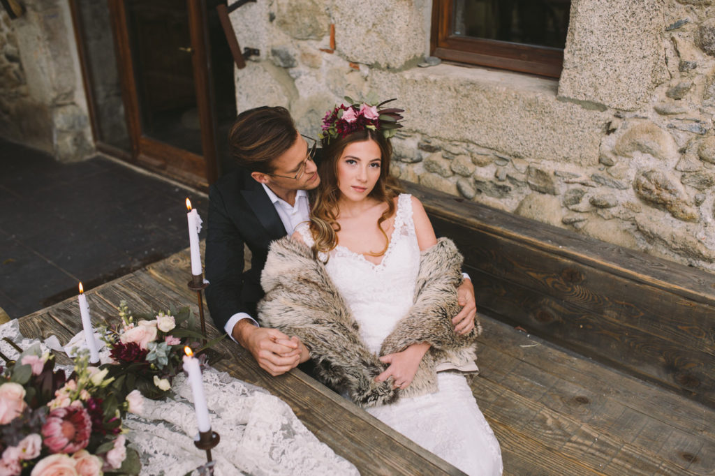 Romantic Winter Wedding Inspiration In The Catalonian Mountains