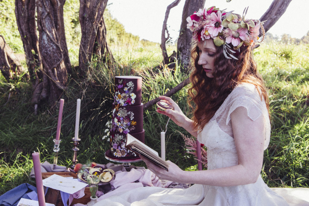 Ethereal Wedding With Dreamy Bridal Headwear and Floral Details