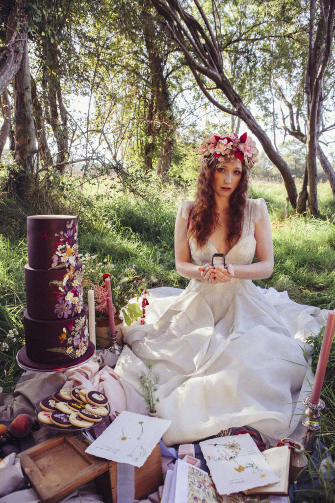 Ethereal Wedding With Dreamy Bridal Headwear and Floral Details