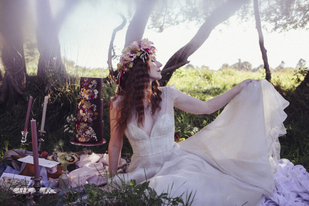 Ethereal Wedding With Dreamy Bridal Headwear and Floral Details