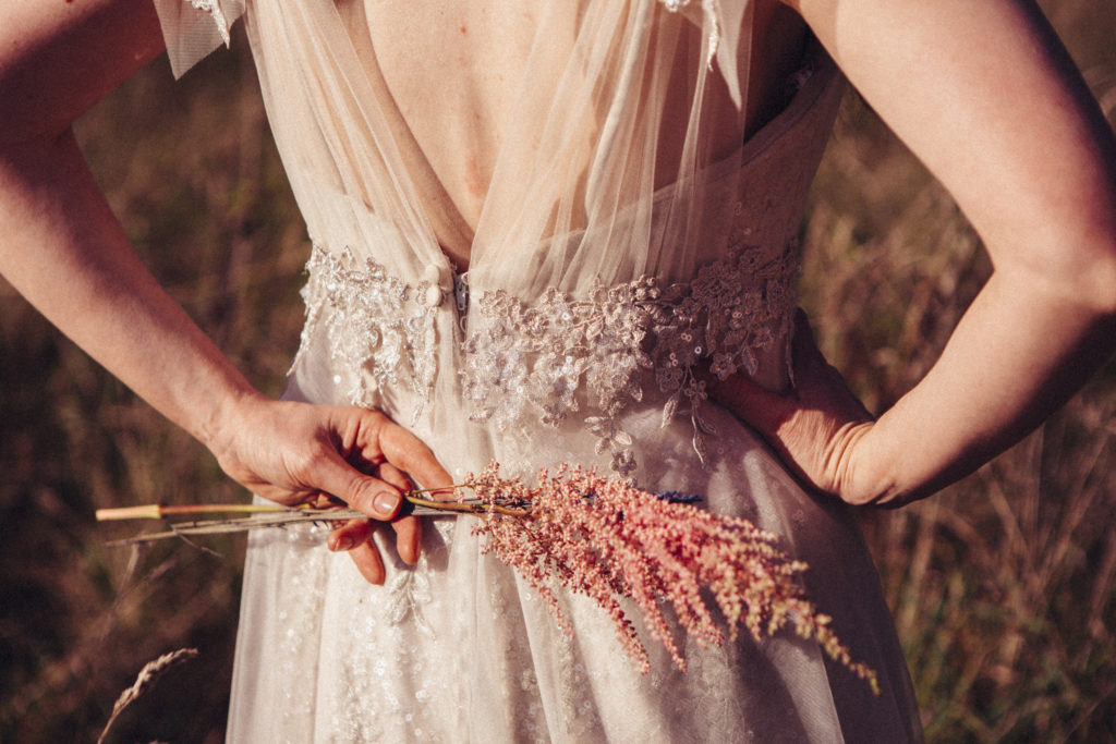 Ethereal Wedding With Dreamy Bridal Headwear and Floral Details