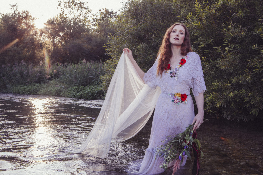 Ethereal Wedding With Dreamy Bridal Headwear and Floral Details