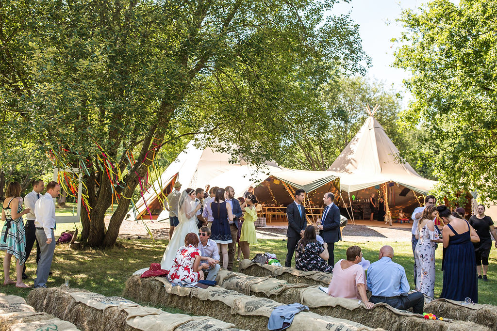 Fiesta Vibe Tipi Wedding at Five Oaks, West Sussex