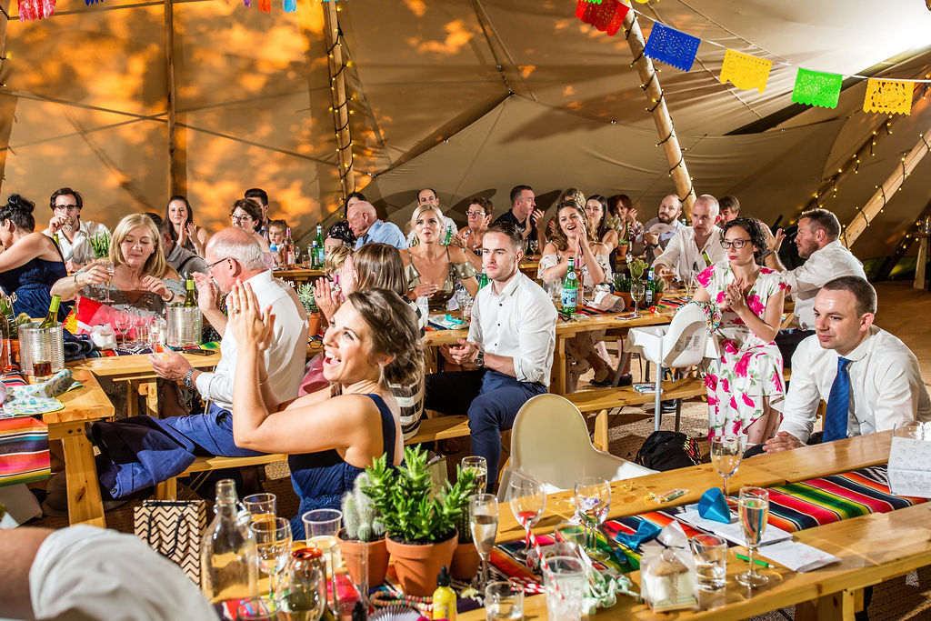 Fiesta Vibe Tipi Wedding at Five Oaks, West Sussex