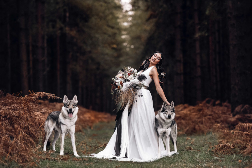 Forest Wedding Inspiration With Alternative Bridal Style