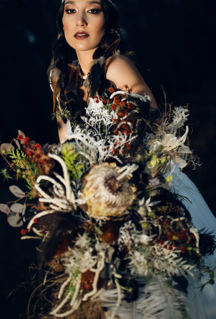 Forest Wedding Inspiration With Alternative Bridal Style 