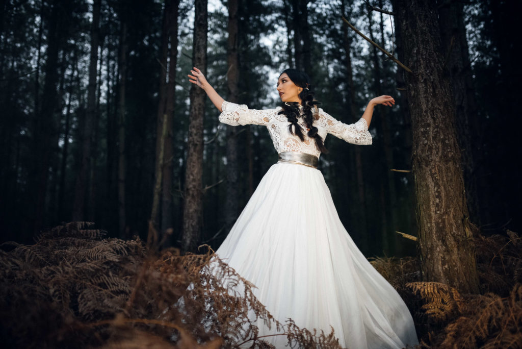 Forest Wedding Inspiration With Alternative Bridal Style 