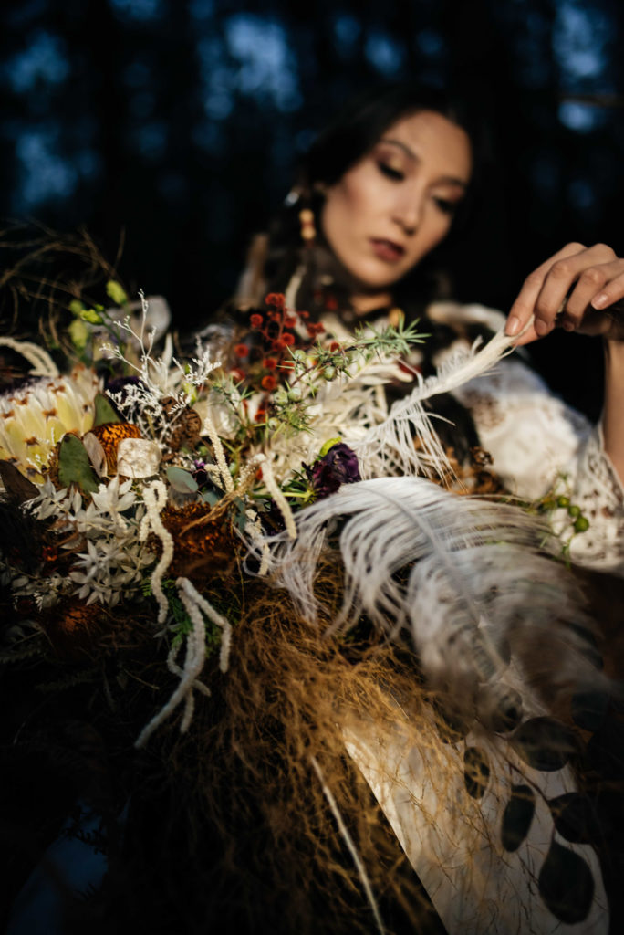 Forest Wedding Inspiration With Alternative Bridal Style
