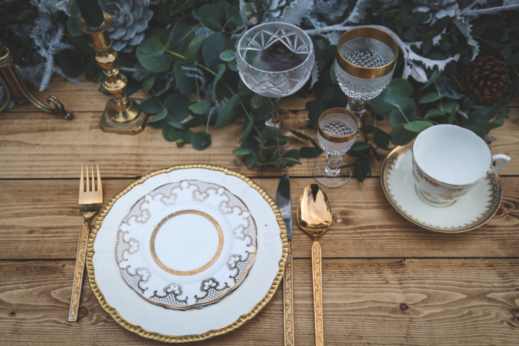 Outdoor Ethical Tea Party Wedding With Classic Blue Hue Styling