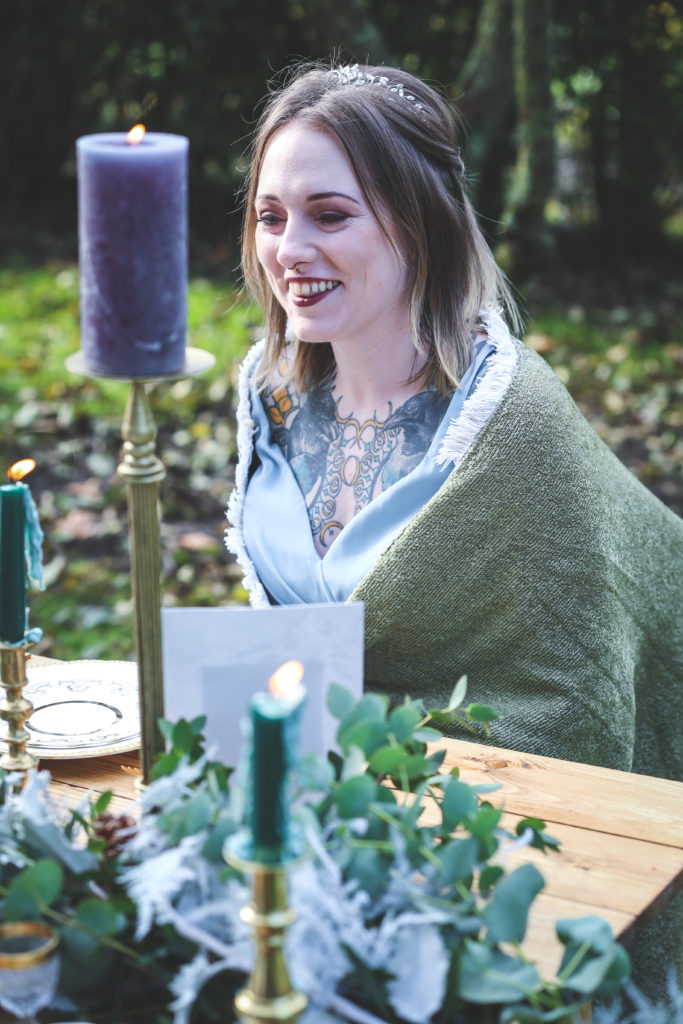 Outdoor Ethical Tea Party Wedding With Classic Blue Hue Styling