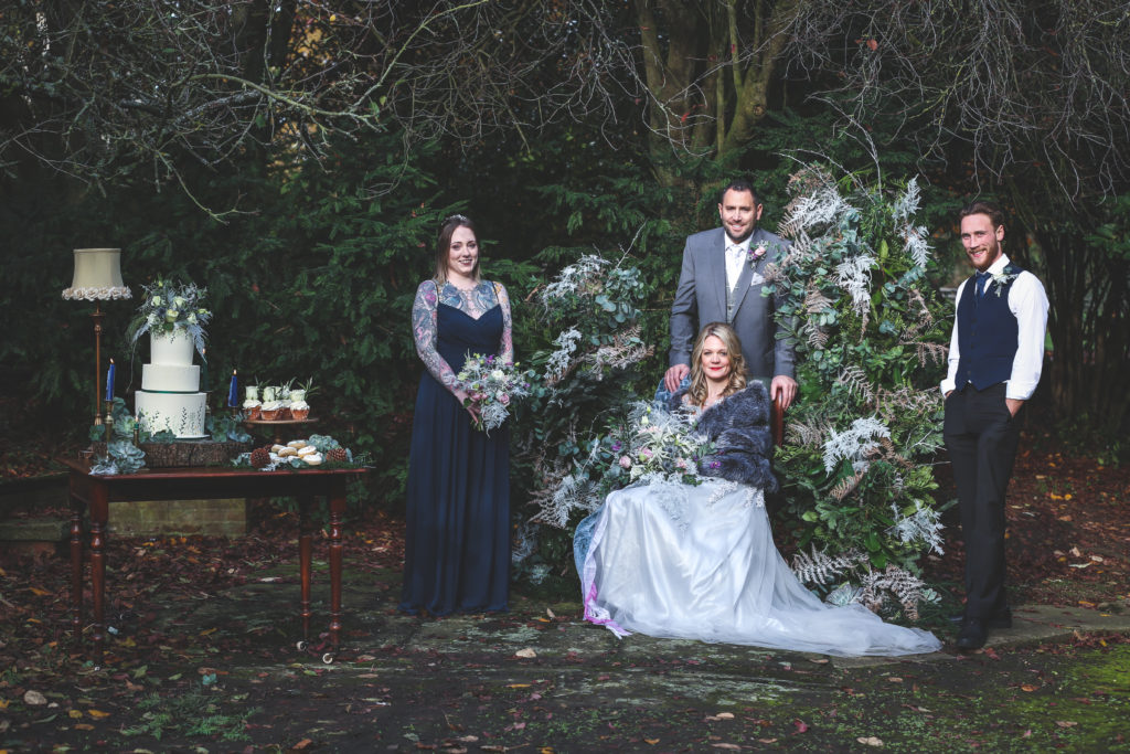 Outdoor Ethical Tea Party Wedding With Classic Blue Hue Styling