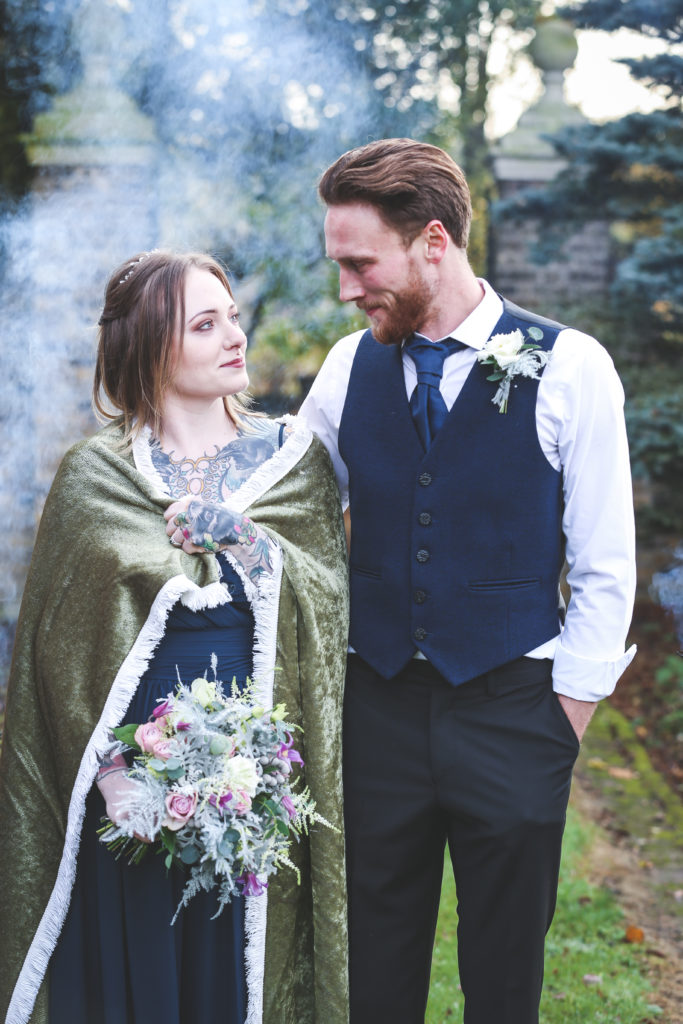 Outdoor Ethical Tea Party Wedding With Classic Blue Hue Styling