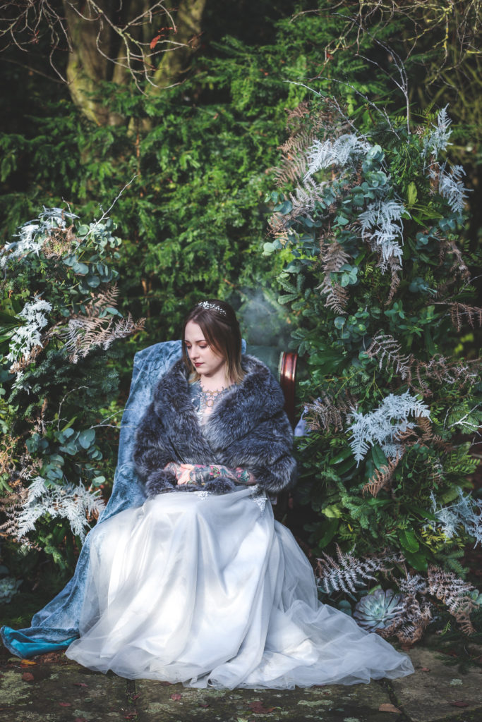 Outdoor Ethical Tea Party Wedding With Classic Blue Hue Styling