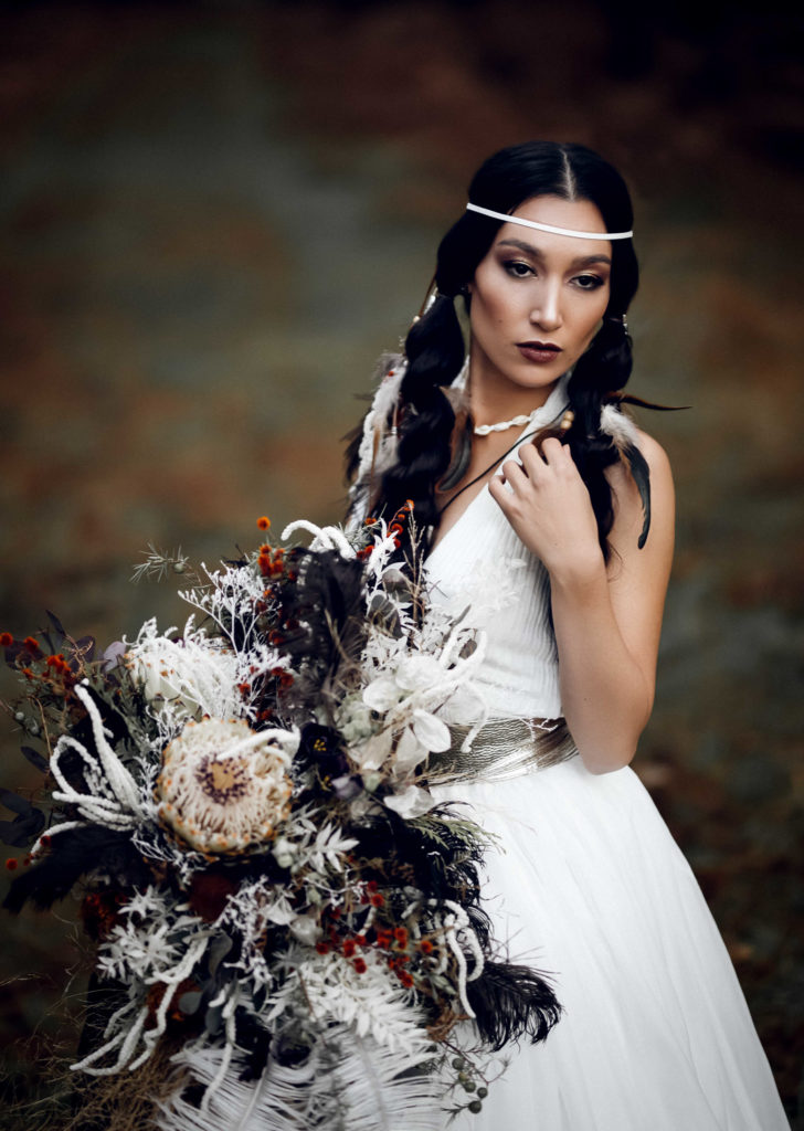 Forest Wedding Inspiration With Alternative Bridal Style