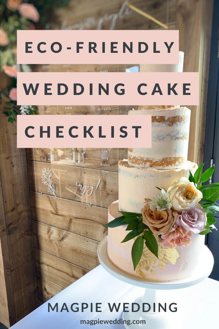 Eco-friendly wedding cake checklist