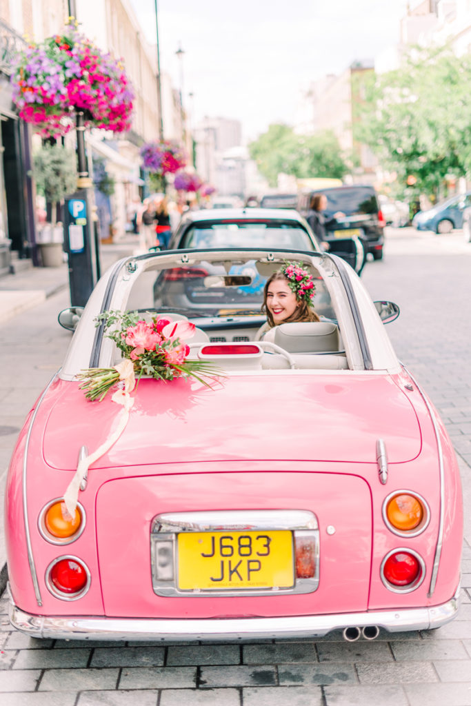 Barbie Pink Retro Wedding Inspiration at Peggy Porschen London