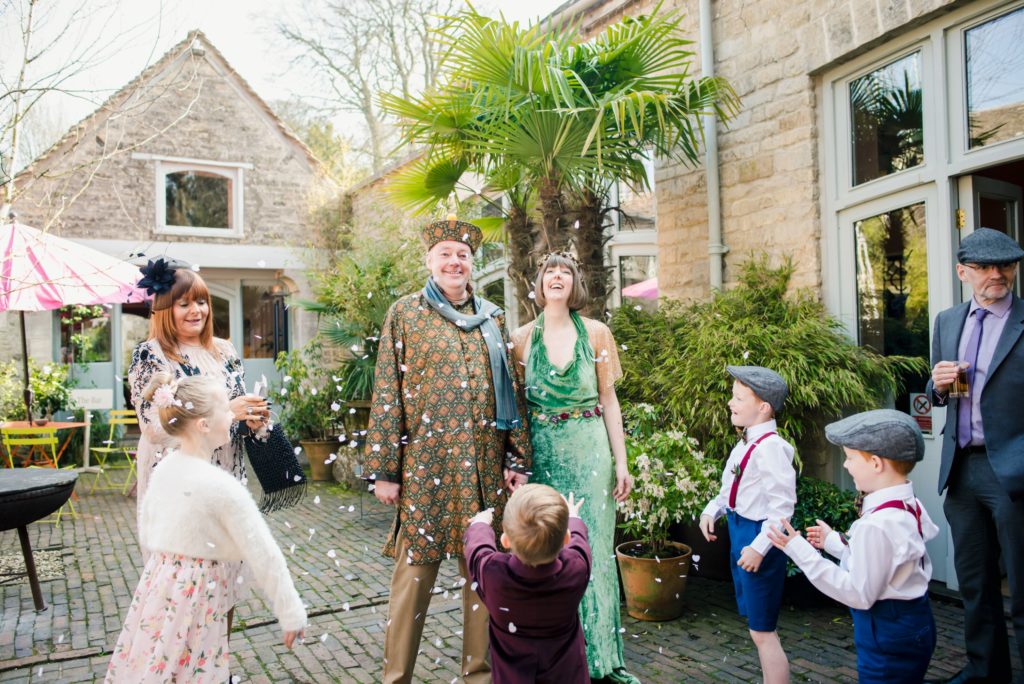 Eclectic DIY Sustainable Wedding at Matara Centre, Cotswolds