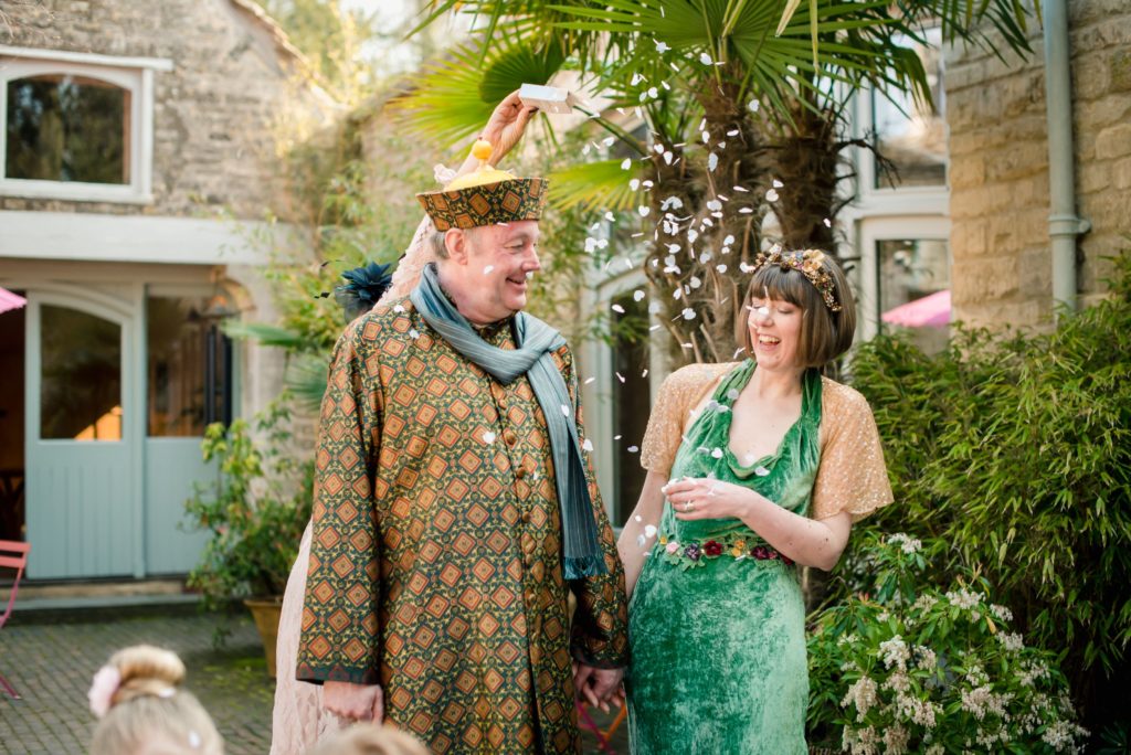 Eclectic DIY Sustainable Wedding at Matara Centre, Cotswolds