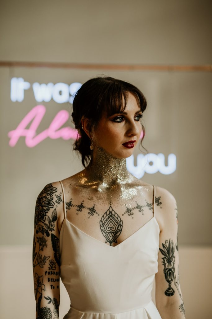 Bride of Frankenstein Alternative Sustainable Wedding Inspiration