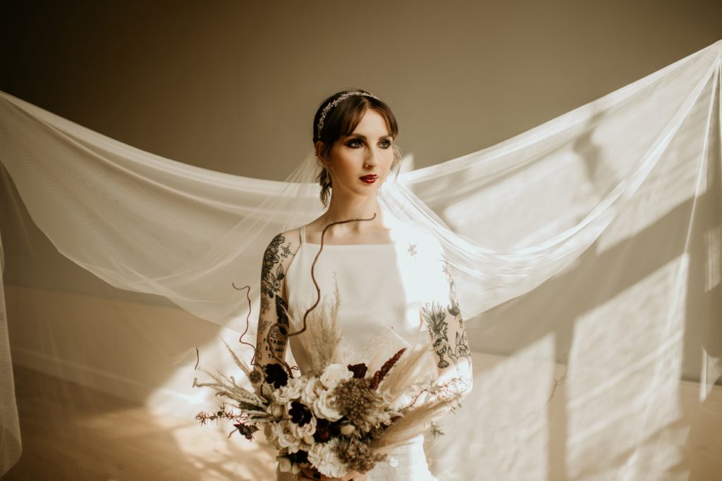Bride of Frankenstein Alternative Sustainable Wedding Inspiration