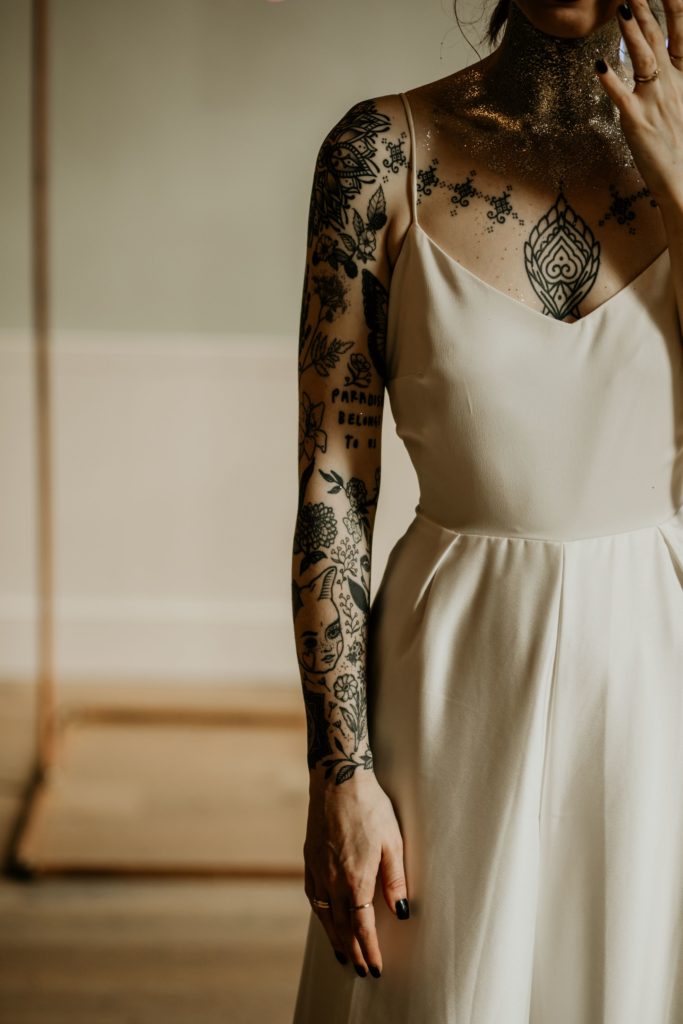 Bride of Frankenstein Alternative Sustainable Wedding Inspiration