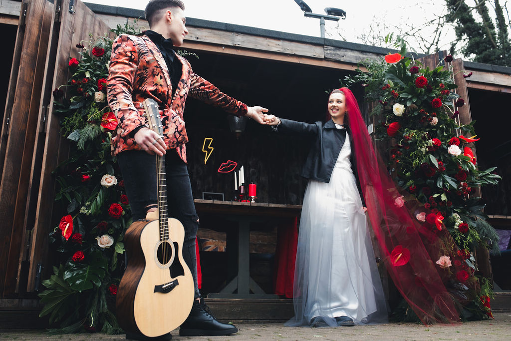 Alternative and Relaxed Rock Wedding Inspiration at The Greyhound Hotel, London