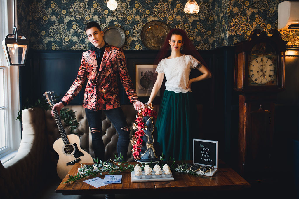 Alternative and Relaxed Rock Wedding Inspiration at The Greyhound Hotel, London