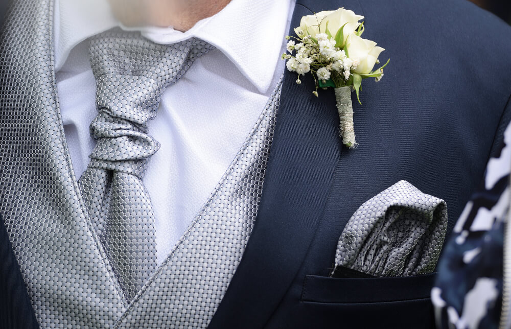 Should You Wear A Cravat Or A Tie With Your Wedding Suit?