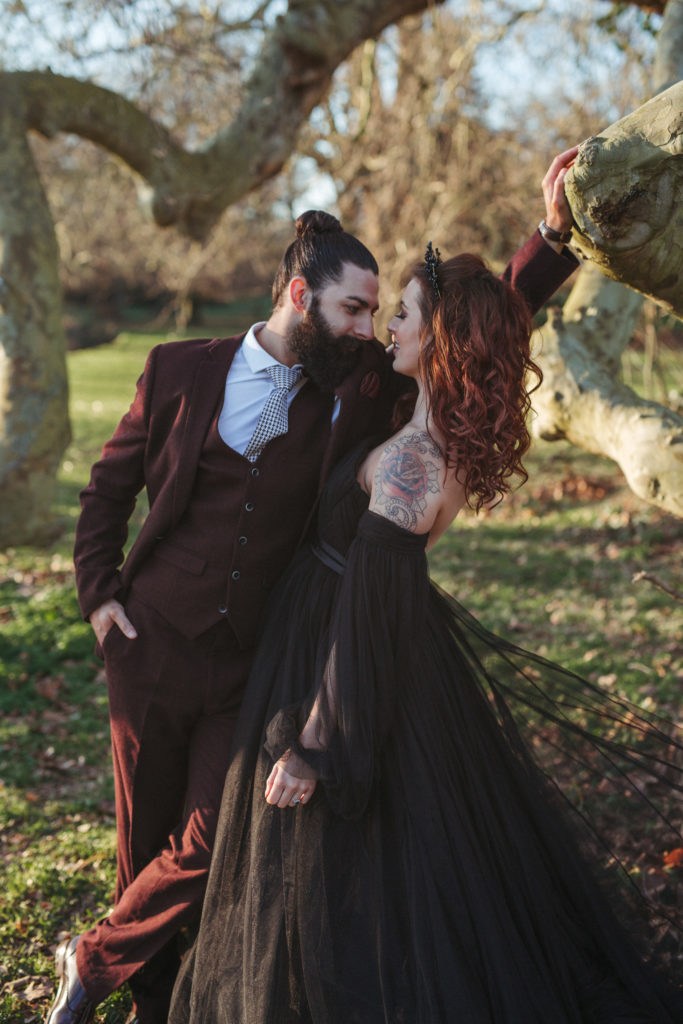 Modern Gothic Wedding With A Black Dress At Bradbourne House Kent All the latest real weddings related wedding blog articles from boho wedding blog. modern gothic wedding with a black