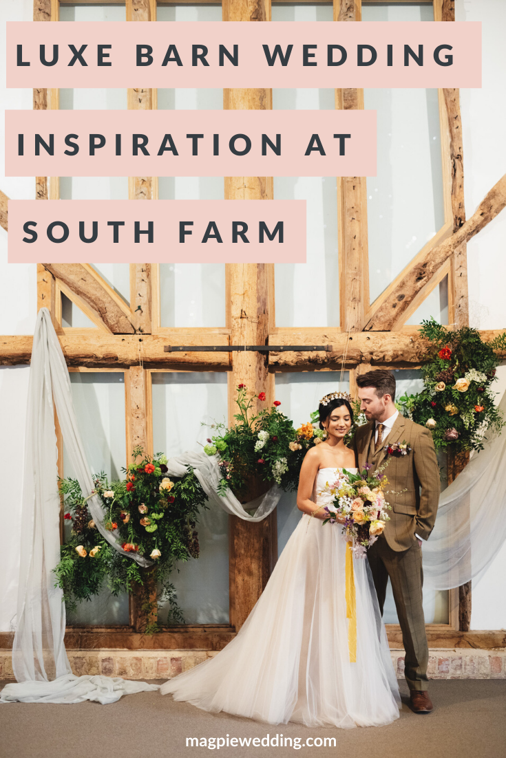 Luxe Barn Wedding Inspiration at South Farm Hertfordshire