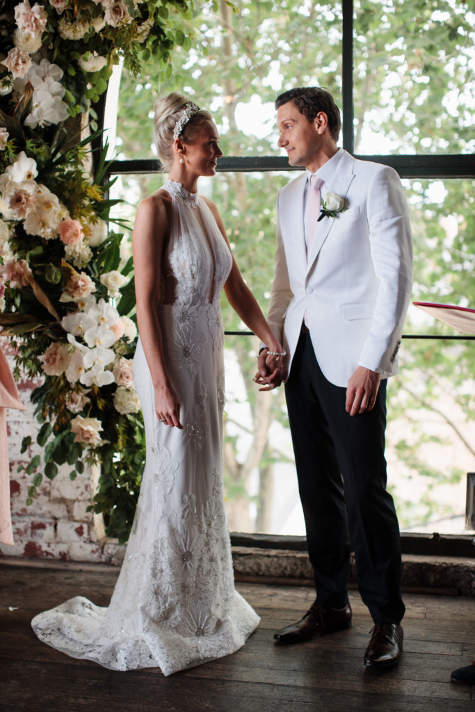 Romantic Pink and Gold Wedding at Panama Dining Room, Melbourne 